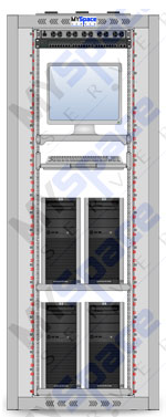 Armadio Rack 800mm 42U Sol2